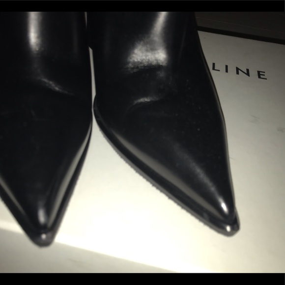 CÉLINE BLACK HEELED BOOTS - Picture 3 of 7